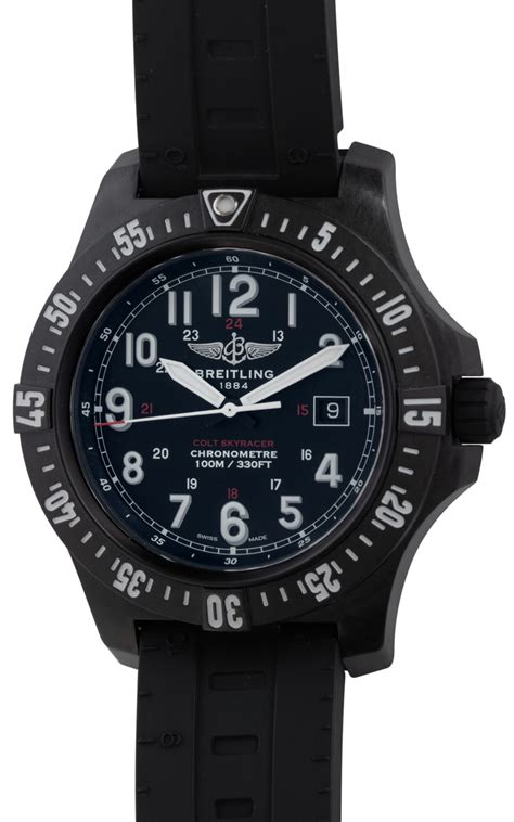 breitling men's colt skyracer black|Breitling colt skyracer straps.